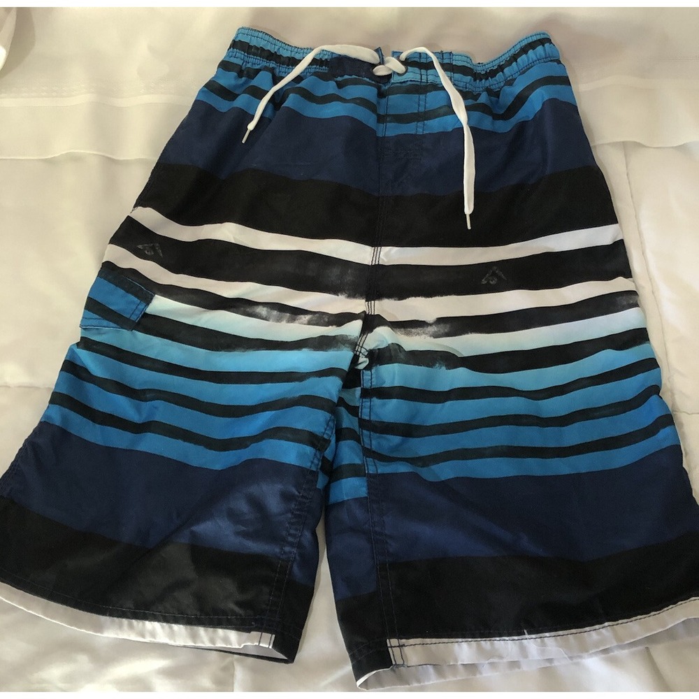 Kanu Surf Boys' Board Shorts UPF 50+ Beach Swim Trunk, Blue, XL 18-20 EUC